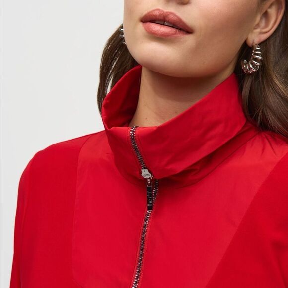 Joseph Ribkoff Zip High Neck 3/4 Sleeve Shift Dress 244045, NWT - Picture 3 of 10